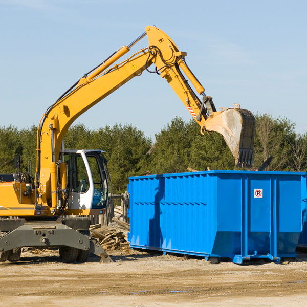 what size residential dumpster rentals are available in Mount Union